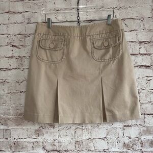 LOFT Khaki Mini Skirt